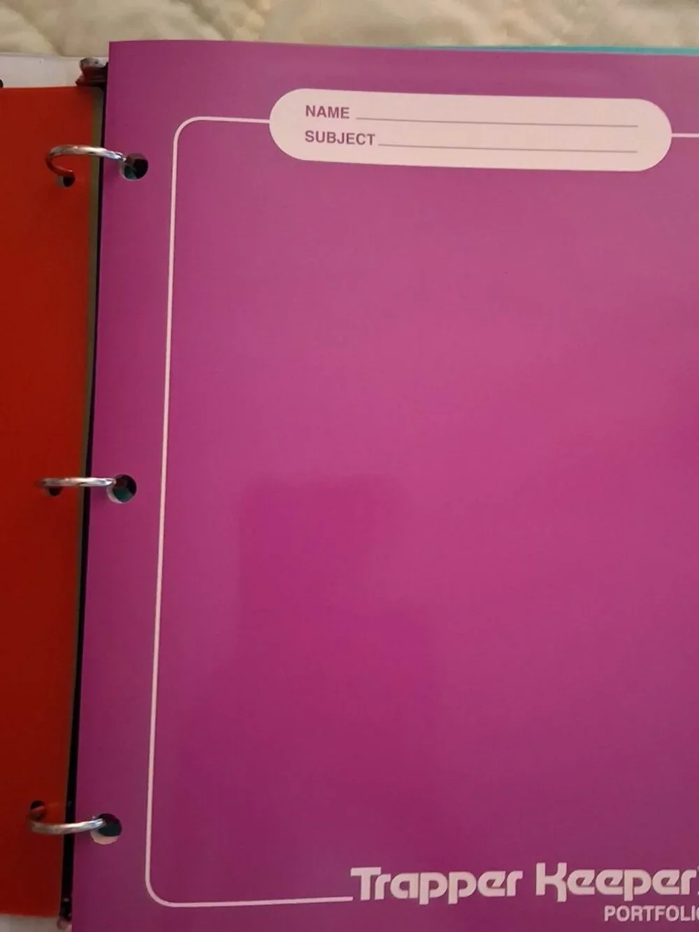 Trapper Keeper w/folders and notebook